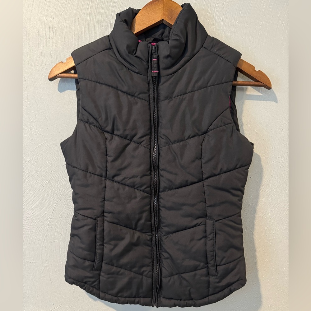 Aeropostale Black Puffer Vest